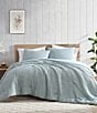 Color:Abyss - Image 1 - by Royal Heritage Cascade Waffle Weave Duvet Cover Mini Set