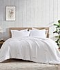 Color:White - Image 1 - by Royal Heritage Cascade Waffle Weave Duvet Cover Mini Set