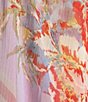 Color:Yellow/Cream/Powder Blue - Image 3 - Ingalls Patchwork Print Surplice V-Neck Sleeveless Wrap High-Low Midi Dress