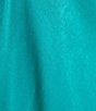 Color:Turquoise - Image 4 - Nida Satin Elastic Waist Coordinating Midi Skirt