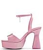 Color:Pink - Image 4 - Barbie™ x ALDO The DreamHouse™ Collection Barbie Party Rhinestone Heart Iridescent Platform Sandals