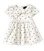 Bardot Baby Girls Cap-Sleeve Alice Polka-Dot Linen-Blend Minidress, Color:White - Image 1