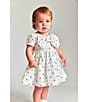 Bardot Baby Girls Cap-Sleeve Alice Polka-Dot Linen-Blend Minidress, Color:White - Image 3