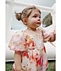 Color:Painterly Floral - Image 5 - Baby Girls Newborn-18 Months Ellory Balloon-Sleeve Floral-Printed Bubble Romper