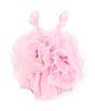 Color:Lili Pink - Image 2 - Baby Girls Newborn-18 Months Fleurett Flower Sleeveless Three-Dimensional-Floral-Skirted Bubble Romper