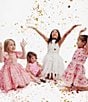 Color:Lili Pink - Image 5 - Baby Girls Newborn-18 Months Fleurett Flower Sleeveless Three-Dimensional-Floral-Skirted Bubble Romper