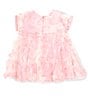 Color:Pastel Multi - Image 2 - Baby Girls Newborn-18 Months Short-Sleeve Embroidered-Butterfly-Applique Tiered Babydoll Dress