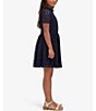Color:Navy - Image 3 - Big Girls 7-16 Mila Mini Lace Dress