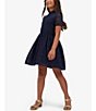 Color:Navy - Image 5 - Big Girls 7-16 Mila Mini Lace Dress