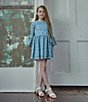 Color:Baby Blue - Image 4 - Big Girls 7-16 Balloon Sleeve Eloise Lace Dress