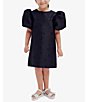 Color:Black - Image 1 - Big Girls 7-16 Short Sleeve Giselle Mini Dress