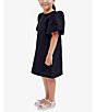 Color:Black - Image 3 - Big Girls 7-16 Short Sleeve Giselle Mini Dress