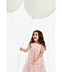 Color:Pastel Multi - Image 5 - Little/Big Girls 4-16 Short Sleeve Three-Dimensional-Butterfly Tiered Babydoll Dress