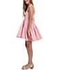 Color:Bliss Pink - Image 3 - Charlotte Little/Big Girls 5-16 Sleeveless Tiered Mini Dress
