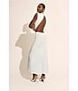 Bardot Delphine Mock Neck Sleeveless Cutout Open Back Sheath Maxi Dress, Color:Aqua - Image 6