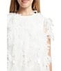 Color:Orchid/White - Image 3 - Big Girls 7-16 Short Sleeve Mallory Tiered Mini Dress