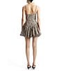 Bardot Lissett Poplin Leopard Print Sweetheart Neck Sleeveless Drop Waist Bubble Hem A-Line Mini Dress, Color:Leopard - Image 2