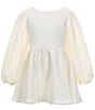 Bardot Little/Big Girls 4-16 Balloon Sleeve Mirae Sequin-Embellished Embroidered Mini Dress, Color:Ivory - Image 1