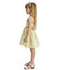 Bardot Little/Big Girls Zarela Sleeveless Fit-And-Flare Poplin Dress, Color:Lemon - Image 3