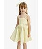 Bardot Little/Big Girls Zarela Sleeveless Fit-And-Flare Poplin Dress, Color:Lemon - Image 4