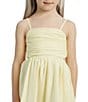 Bardot Little/Big Girls Zarela Sleeveless Fit-And-Flare Poplin Dress, Color:Lemon - Image 5
