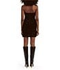 Bardot Sweetheart Neck Velvet Sequin Mini Dress, Color:Black Sequin - Image 2
