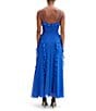 Bardot Veris V-neck Sleeveless Ruffle Front Chiffon Maxi Dress, Color:Electric Blue - Image 2