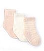 Color:Pink - Image 1 - Baby Newborn-6 Months CozyChic Lite® Socks 3-Pack