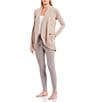 Barefoot Dreams Bamboo Long Sleeve CozyChic® Lite Circle Lounge Cardigan, Color:Taupe - Image 3