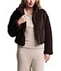 Barefoot Dreams CozyChic® Brushed Knit Side Welt Pockets Puffer Jacket, Color:Umber - Image 1