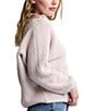 Barefoot Dreams Brushed CozyChic® Dolman Sleeve Ribbed Pullover Top, Color:Stone - Image 3