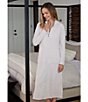 Color:Almond - Image 3 - CozyChic® Full Zip Front Caftan Robe