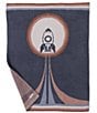 Barefoot Dreams Cozy Chic® Spaceship Stroller Blanket, Color:Shadow Blue Multi - Image 1