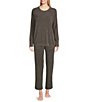 Color:Mineral - Image 3 - Cozy Chic Ultra Lite Ankle Length Coordinating Sleep Pants