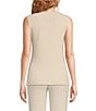 Color:Sand Dune - Image 2 - Cozy Chic Ultra Lite Ribbed Knit Scoop Neck Sleeveless Coordinating Lounge Tank Top