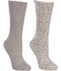 Barefoot Dreams CozyChic® 2 Pair Sock Set, Color:Pewter Multi - Image 1
