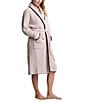 Barefoot Dreams CozyChic® Blanket Stitch Robe, Color:Stone - Image 1