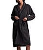 Barefoot Dreams CozyChic® Blanket Stitch Robe, Color:Carbon - Image 1