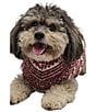 Barefoot Dreams CozyChic Checkered Stripe Pet Sweater, Color:Crimson Pearl - Image 3