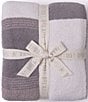 Barefoot Dreams CozyChic® Costa Block Throw Blanket, Color:Beach Rock - Image 1