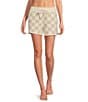 Color:Oatmeal/Cream - Image 1 - CozyChic® Cotton Checkered Lounge Short