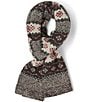 Barefoot Dreams CozyChic Fair Isle Print Oblong Scarf - Image 1