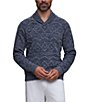 Barefoot Dreams CozyChic® Fair-Isle Shawl Collar Sweater - Image 1