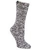 Barefoot Dreams CozyChic® Heathered Fuzzy Socks, Color:Slate Blue/White - Image 1