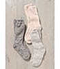Color:Dusty Rose/White - Image 2 - Cozychic Heathered Socks