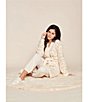 Barefoot Dreams CozyChic® Knit In the Wild Long Sleeve Leopard Print Short Robe, Color:Cream-Stone - Image 7