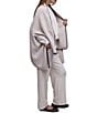 Barefoot Dreams CozyChic Knit Ribbed Blanket Stitch Wrap Robe - Image 3