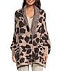 Barefoot Dreams CozyChic® Leopard Print Blanket Wrap, Color:Deep Willow Multi - Image 2