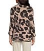 Barefoot Dreams CozyChic® Leopard Print Blanket Wrap, Color:Deep Willow Multi - Image 3