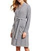 Color:Pacific Blue/Pearl - Image 1 - CozyChic Light Ribbed Short Wrap Cozy Robe